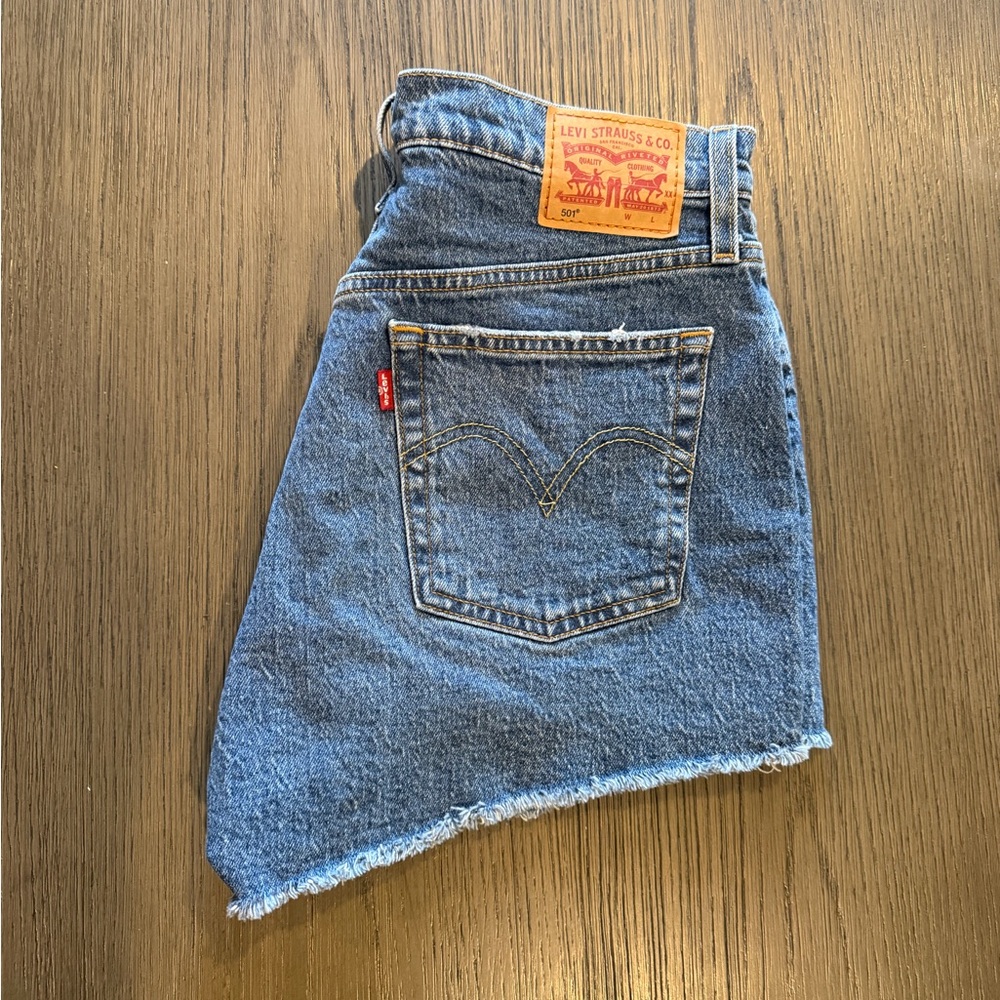 Levi's Classic Blue Denim Shorts